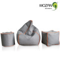 Design clássico tecido macio personalizado feijão saco sofá tecido